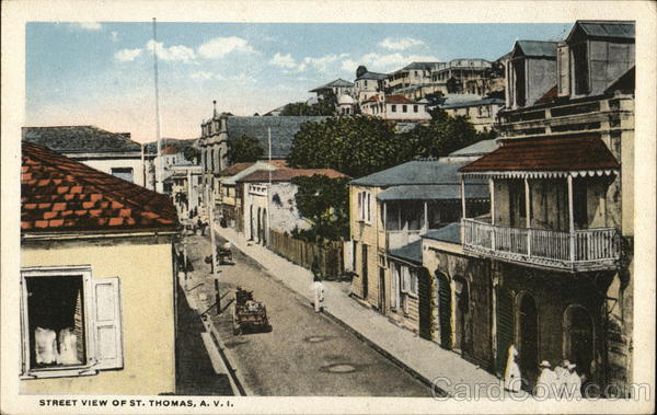 Street View St. Thomas Virgin Islands Caribbean Islands