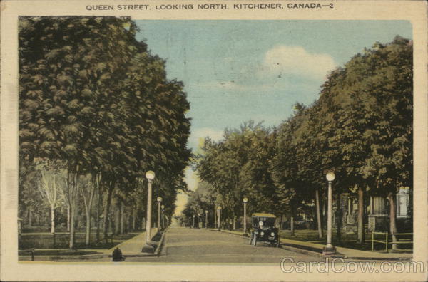 Queen Street Looking North Kitchener ON Canada Ontario