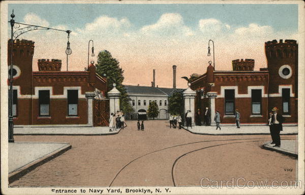 Entrance to Navy Yard Brooklyn New York