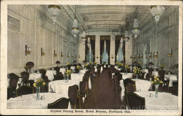 Hotel Benson - Crystal Dining Room Portland Oregon