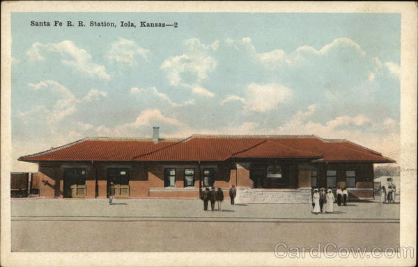 Santa Fe RR Station Iola Kansas