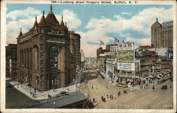 Looking Down Niagara Street Buffalo New York