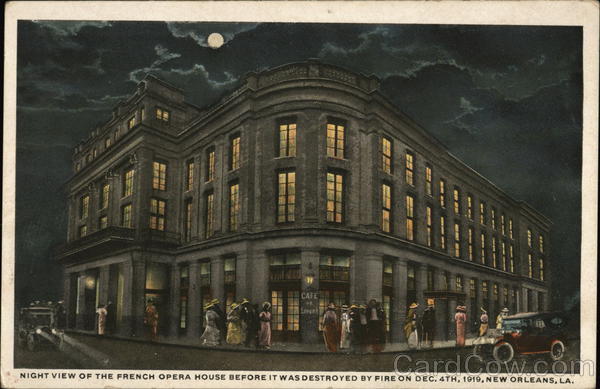 Night View of the French Opera House New Orleans Louisiana