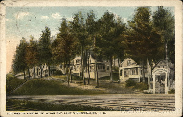 Cottages on Pine Bluff Lake Winnipesaukee New Hampshire