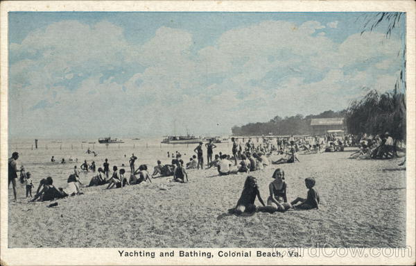 Yachting and Bathing Colonial Beach Virginia