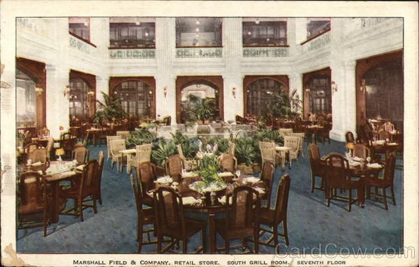 Marshall Field & Company, Retail Store, South Grill Room Chicago Illinois