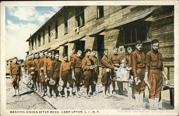 Washing Dishes After Mess Camp Upton New York