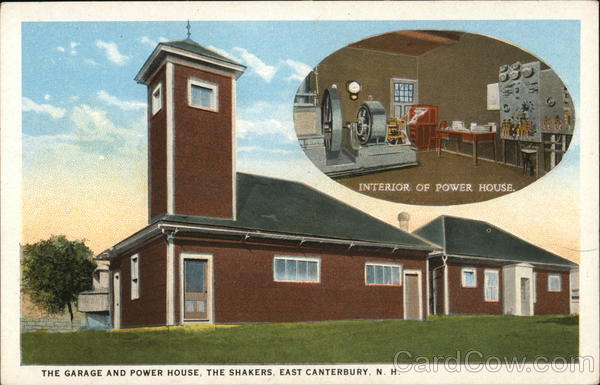 The Garage and Power House, The Shakers East Canterbury New Hampshire