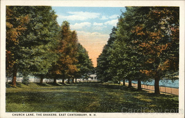 Church Lane, The Shakers East Canterbury New Hampshire