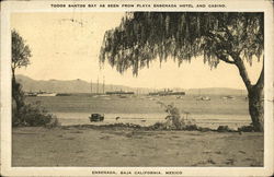 Todos Santos Bay as seen from Playa Ensenada Hotel and Casino Baja California Mexico Postcard Postcard Postcard