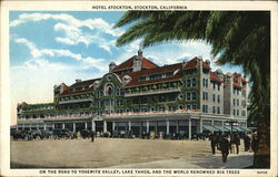 Hotel Stockton California Postcard Postcard Postcard