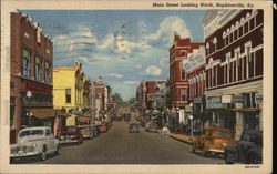 Main Street Looking North Postcard