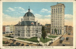 Fayette County Courthouse and Fayette National Bank Building Lexington, KY Postcard Postcard Postcard