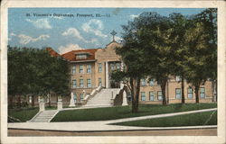 St. Vincent's Orphanage Freeport, IL Postcard Postcard Postcard