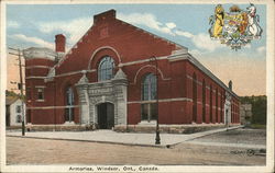 Armories Windsor, ON Canada Ontario Postcard Postcard Postcard