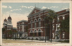St. Peter's R. C. Cathedral, Bishop's Residence and St. Thomas College Postcard