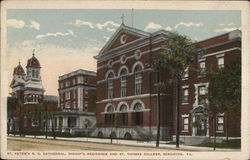 St. Peter's R. C. Cathedral, Bishop's Residence and St. Thomas College Scranton, PA Postcard Postcard Postcard