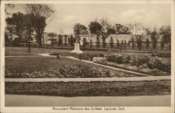 Monument Memoire des Soldats Lachute, QC Canada Quebec Postcard Postcard Postcard