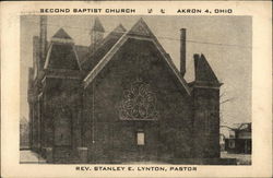 Second Baptist Church Akron, OH Postcard Postcard Postcard