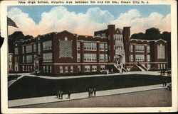 New High School Ocean City, NJ Postcard Postcard Postcard