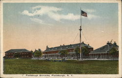 Plattsburgh Barracks Postcard