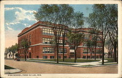 High School Building Fond Du Lac, WI Postcard Postcard Postcard