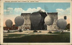 Goodyear Tire & Rubber Co. - Balloon Hangar Postcard