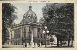 Court House Lancaster, WI Postcard Postcard Postcard