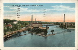 Fox River and Paper Mills Postcard