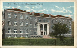 Brokaw Hall, Lawrence College Appleton, WI Postcard Postcard Postcard