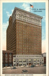 Y.M.C.A. Hotel, World's Largest Men's Hotel - 2600 Rooms Postcard