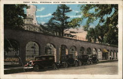 Front Wall, Wisconsin State Penitentiary Postcard