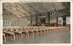 Dining Room, Wisconsin State Prison Waupun, WI Postcard Postcard Postcard