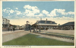 B. & M. Railroad Station Rochester, NH Postcard Postcard Postcard