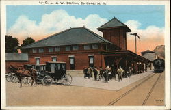 D. L. & W. Station Cortland, NY Postcard Postcard Postcard