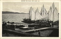 Before the Race Fox Lake, IL Postcard Postcard Postcard