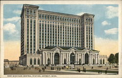 New Michigan Central Station Postcard