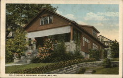 Billy Sunday's Residence Winona Lake, IN Postcard Postcard Postcard