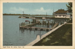 Yacht Club St. Johns, QC Canada Quebec Postcard Postcard Postcard