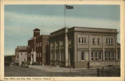 Post Office and City Hall Timmins, ON Canada Ontario Postcard Postcard Postcard
