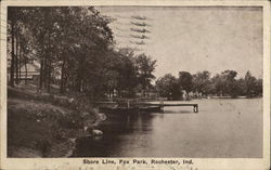 Shore Line, Fox Park Rochester, IN Postcard Postcard Postcard