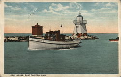 Light House Port Clinton, OH Postcard Postcard Postcard