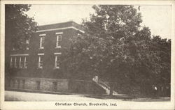 Christian Church Brookville, IN Postcard Postcard Postcard