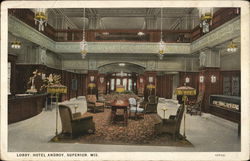 Lobby, Hotel Androy Postcard