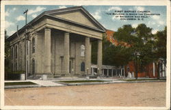 First Baptist Church Postcard