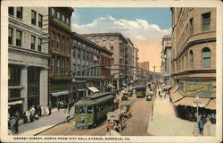 Granby Street, North from City Hall Avenue Norfolk, VA Postcard Postcard Postcard