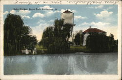 Lake Superior, Crapo Park Burlington, IA Postcard Postcard Postcard