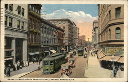 Granby Street, North from City Hall Avenue Postcard
