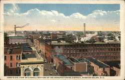 Bird's Eye View of a Small Section of Financial District Postcard