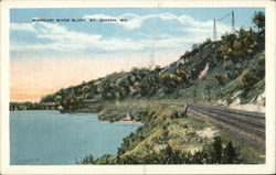 Missouri River Bluff Postcard